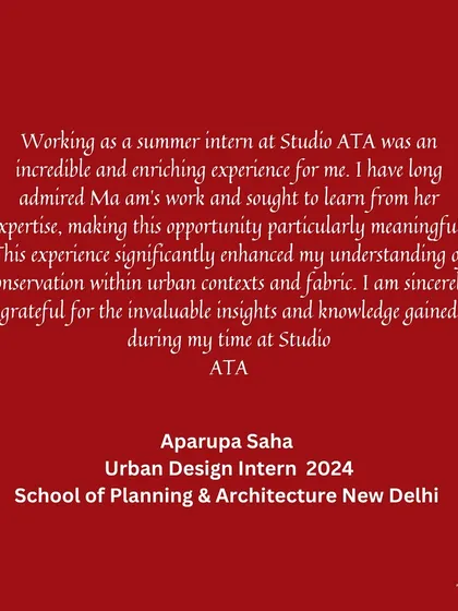 "Significantly enhanced my understanding of conservation within urban contexts." Feedback like this from our interns validates our approach to mentorship and sharing expertise in a meaningful way.