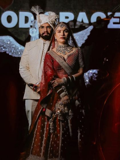 A beautiful portrait of me and my husband on our wedding day. A memory of forever, captured in a single frame.