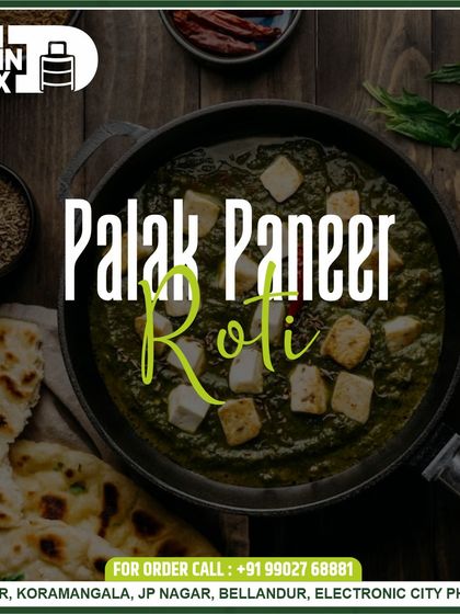 Another timeless combo is my Palak Paneer with Roti. The earthy flavour of the spinach curry pairs perfectly with soft, freshly made rotis for a healthy and delicious meal.