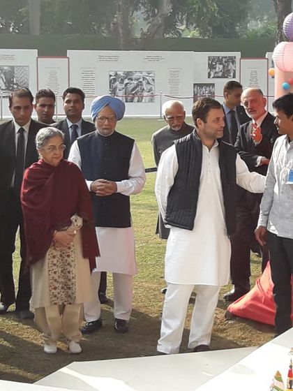 A moment of interaction with Mr. Rahul Gandhi, explaining the different types of toys we create. Sharing our passion with visitors is one of the most rewarding parts of what we do.