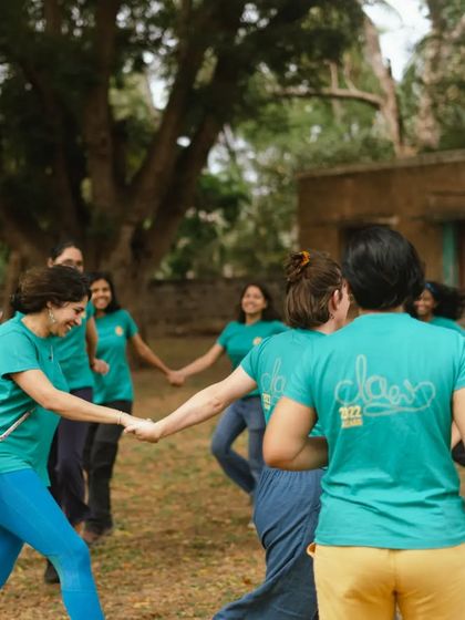 The spirit of CLAW in one photo. Women holding hands, learning together, and creating a space of trust and encouragement.