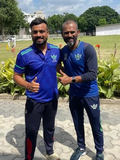 Our coach Daman Ahuja after completing his Level 1 coaching course under the guidance of the renowned fielding coach R Sridhar.