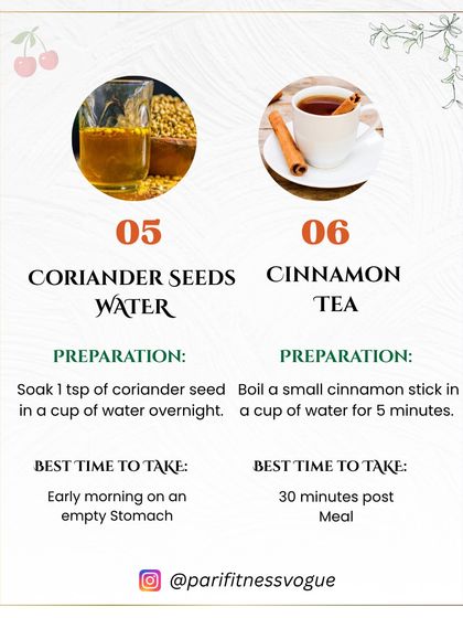 This 7-day infused water plan is designed to beat the bloat and improve digestion. Using simple ingredients from the Indian kitchen like fennel, cumin, mint, and ajwain, these drinks are a refreshing way to support your gut health.