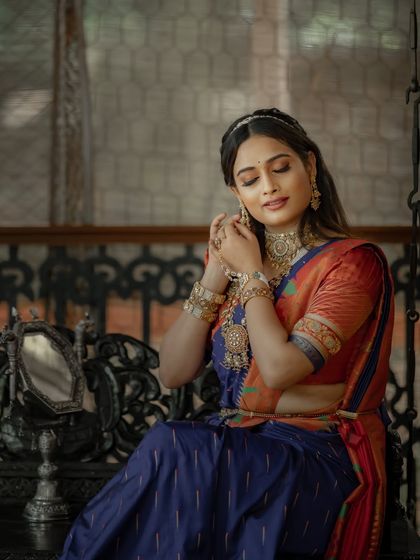 For the bride who wants more than just a saree, she wants a story. This Paithani is a story woven in silk.