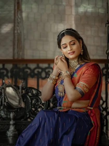 For the bride who wants more than just a saree, she wants a story. This Paithani is a story woven in silk.
