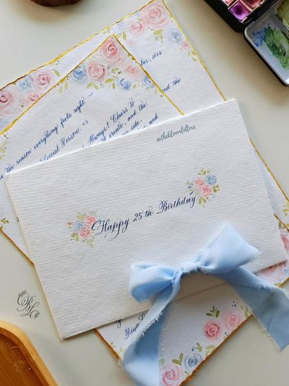 Birthdays are more special when you gift your words. This heartfelt 25th birthday letter, framed with pastel roses, is a dreamy and personal way to celebrate someone you love.