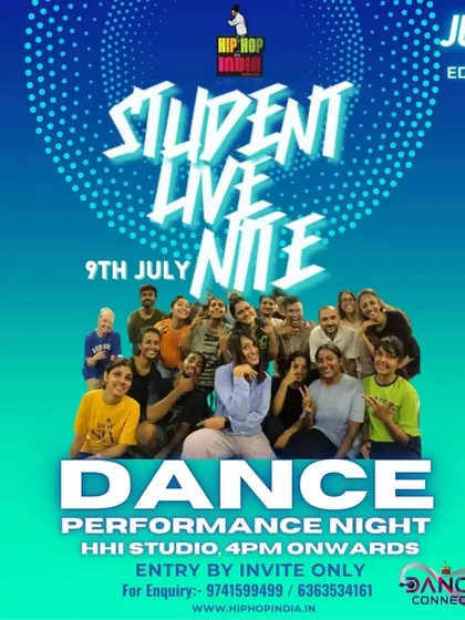 Announcing our Student Live Nite, a dance performance night for our students to showcase what they've learned.