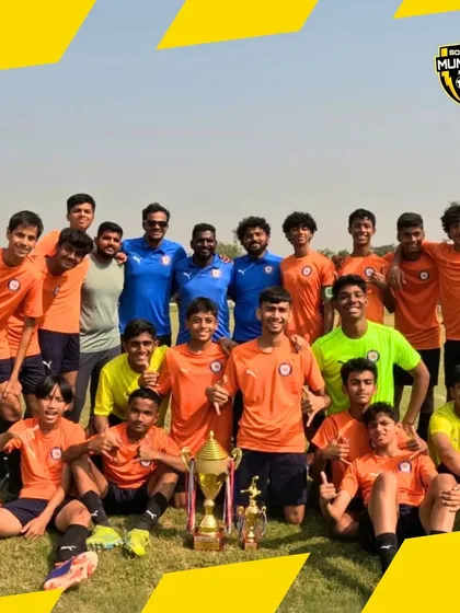 A moment of victory with our Head Coach Suraj Sir, who managed the Mumbai U15 district team to become WIFA Inter-District Junior Champions. This is the level of leadership we bring.