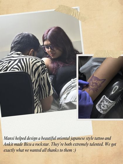 "They're both extremely talented. We got exactly what we wanted all thanks to them." The design and inking process for a custom cat portrait.