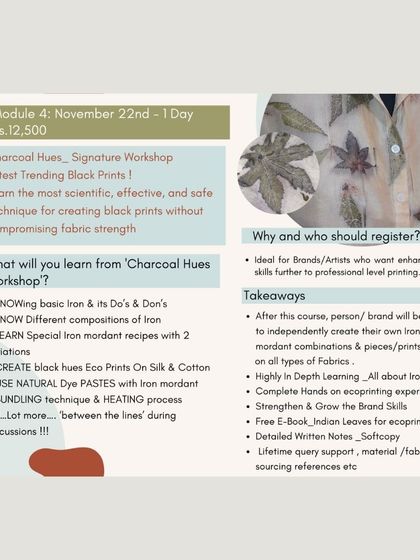 Color Ashram - Natural Dyeing Workshops & Training Eco-Printing with Nature's Palette photo 7