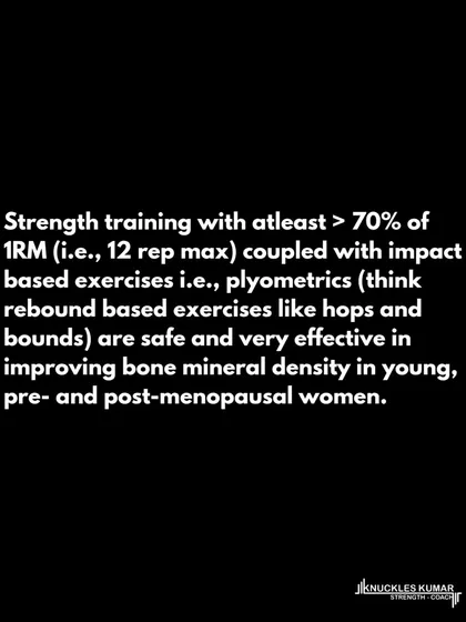 For women, lifting moderate-to-heavy weights and doing impact-based work like plyometrics is crucial. This combination is proven to be safe and highly effective in improving bone mineral density, which is critical for lifelong health and reducing the risk of osteoporosis.