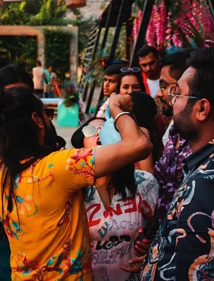 The party is wherever we are. I love getting into the crowd and sharing a drink, ensuring the energy is high and everyone feels like part of the celebration.