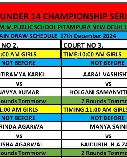 Tournament Schedules & Information photo 4