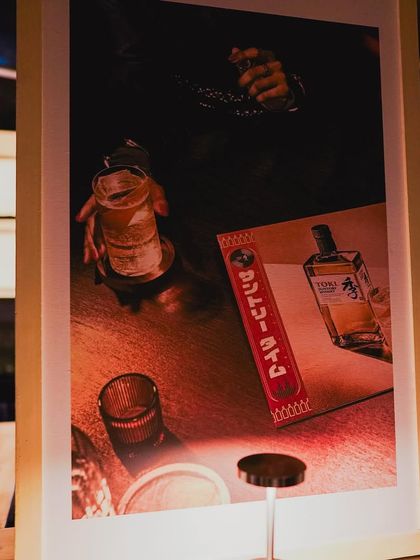 An artistic photo from a vinyl event I played, sponsored by a Japanese whisky brand. My vinyl sets are often sought after for brand activations that require a sophisticated, cool vibe.