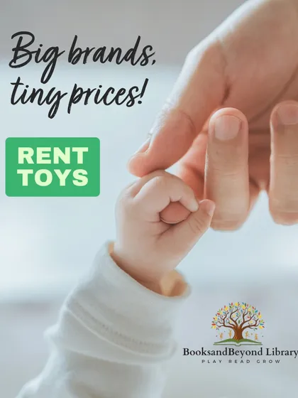 I offer big brands at tiny prices. Renting premium toys from my library means you can give your child the best without the high cost of buying.