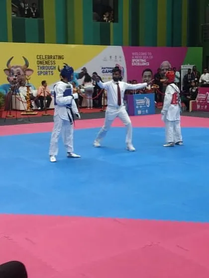 Another action shot from the National Games in Goa, where I served as an International Technical Official.