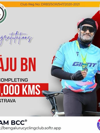 Congratulations to Raju BN on completing 30,000 kms on Strava. A fantastic achievement by a dedicated rider.