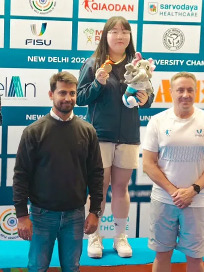 The individual winners of the Final 25M Pistol Women event. We recognize and reward the incredible skill and precision of the world's best female university shooters.