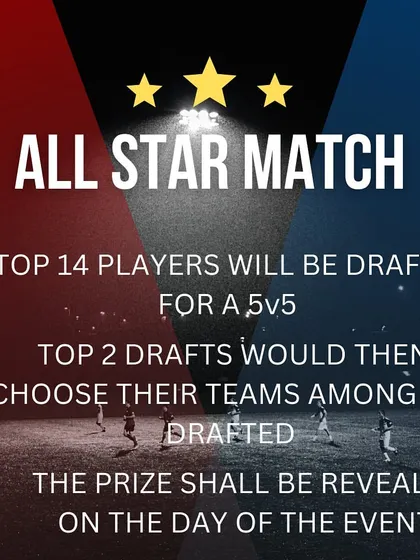 More details on how our All-Star Match works. The top two drafted players become captains and pick their teams, creating a high-stakes exhibition game.