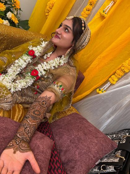 The bride looking radiant and happy. It’s an honor to be a part of such a special day in her life.