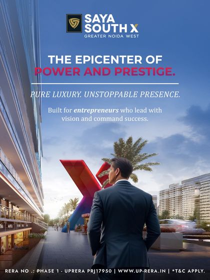 We built Saya South X to be the epicenter of power and prestige. This image captures the aspirational quality of the project, designed for entrepreneurs who command success and seek a commercial space that reflects their vision.