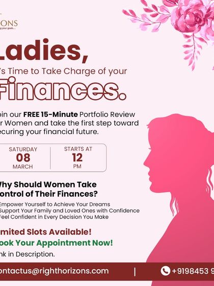 To celebrate International Women's Day, we offered a special free 15-minute portfolio review with our Director, Rachna Rego. This initiative was designed to empower women to take charge of their finances and move towards financial independence.