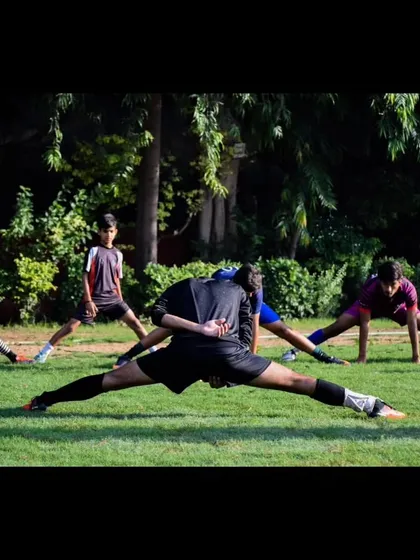 Flexibility is just as important as strength. Our players go through a proper stretching routine to prevent injuries and improve mobility.