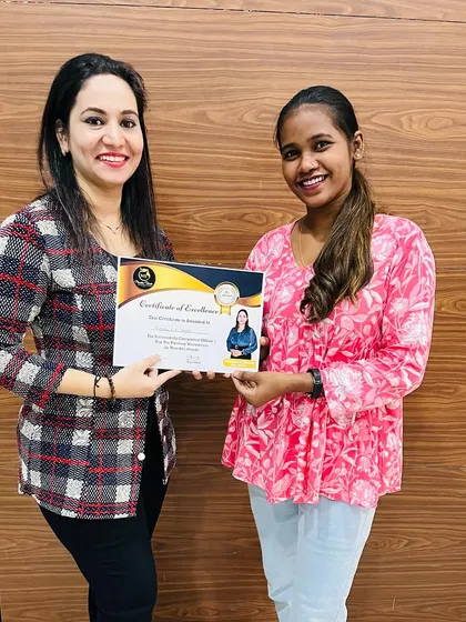 A smiling graduate from our saree masterclass. It was a pleasure teaching her.