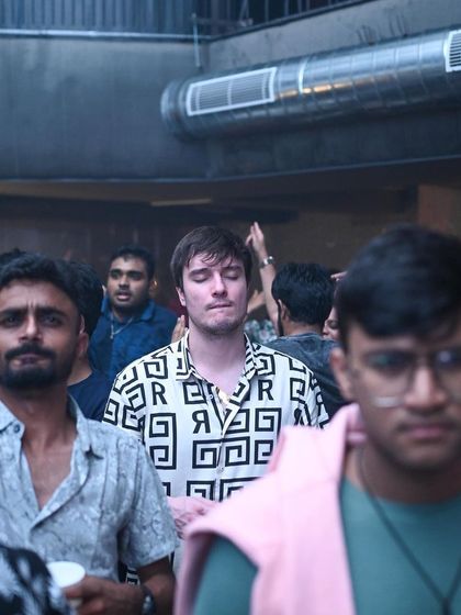 The crowd at Flo, completely immersed in the music during a set with Sound Avtar.