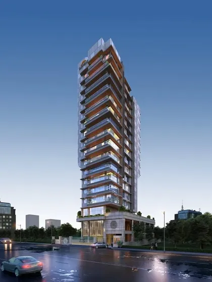 The Elysia tower in Santacruz, Mumbai, is designed with expansive glass facades and deep balconies. This approach maximizes natural light and provides residents with private outdoor spaces to enjoy the city views.