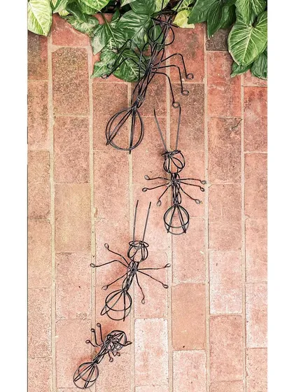 Nature is our constant inspiration. We crafted these ant sculptures from recycled steel, bringing a touch of bio-inspired art to our studio wall and reminding us of the small, powerful forces that shape our world.