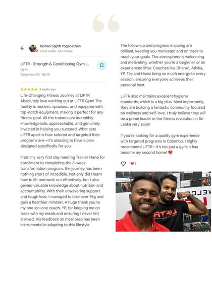 Liftr - 6-Week Body Transformation Program 6-Week Transformation Stories photo 7