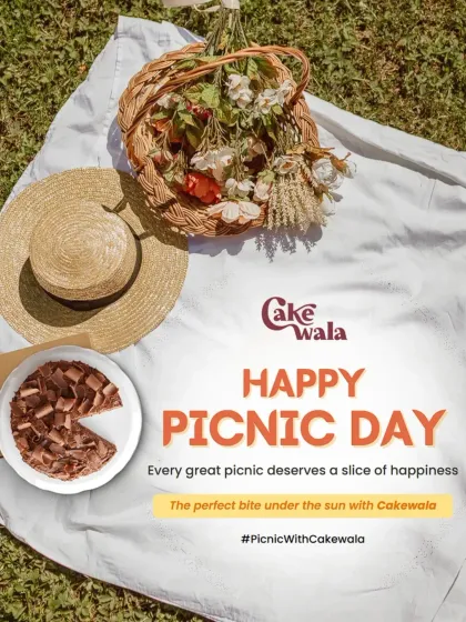 Every great picnic deserves a slice of happiness. Our cakes and snacks are the perfect bites to enjoy under the sun on International Picnic Day.