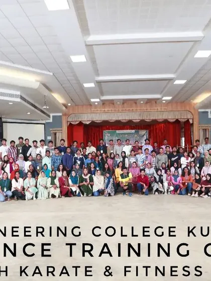 My training goes beyond the academy walls. Here is a group photo from a large-scale self-defense training camp I conducted for the students at MES Engineering College in Kuttippuram.