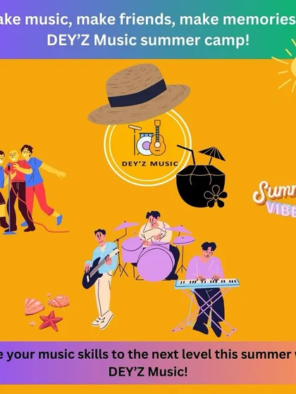 An announcement for our summer camp. It's a chance to make music, make friends, and make memories while taking your skills to the next level.