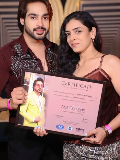 This student showed immense talent and dedication. Congratulations on her certification.