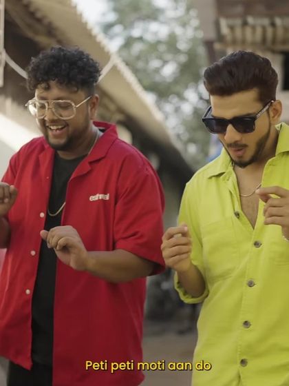 A still from the "Dhandho" music video. Just two brothers enjoying the process, bringing that real chemistry to the screen.