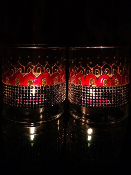 Nidhi - Hand-Painted Home Decor & Accents Festive Glassware & Candle Holders photo 3