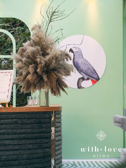 The custom bar at 'The Conservatory' baby shower, a perfect blend of style and function.