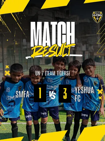 The full-time result for our U7 Tigers. Though not a win, the team showed a spirited fight, which is what we value most.