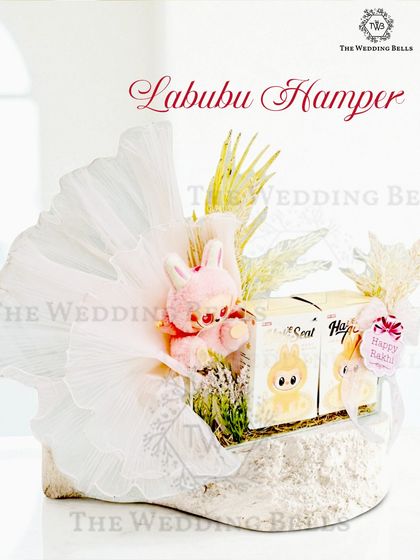 Cuteness wrapped in elegance. Our Labubu Hamper, featuring the adorable Labubu character, is the perfect blend of charm and surprises for any celebration.