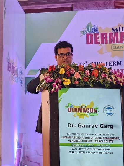 Speaking at the 12th Mid Term Annual Conference of IADVL in Ranchi. Continuous learning and sharing are key in my field.