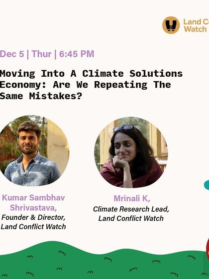 "Are we repeating the same mistakes?" We host challenging conversations about climate solutions and the economy, bringing together researchers and founders to share their insights.