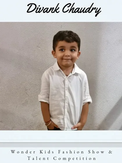 A big welcome to Divank Chaudry. His simple, classic look and shy smile are adorable.