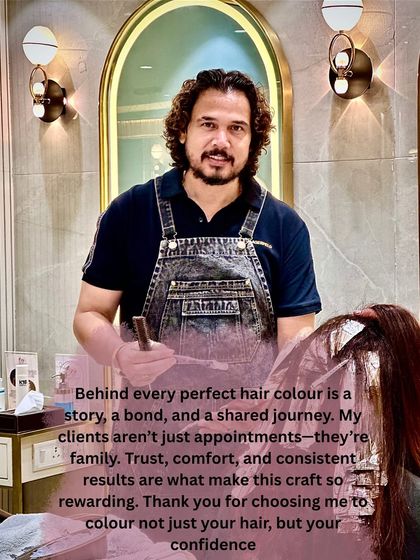 Behind every perfect hair color is a story, a bond, and a shared journey. My clients are family, and their trust is what makes this craft so rewarding.