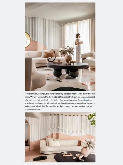 A beautiful shot of the living room from our feature in Architecture + Design.