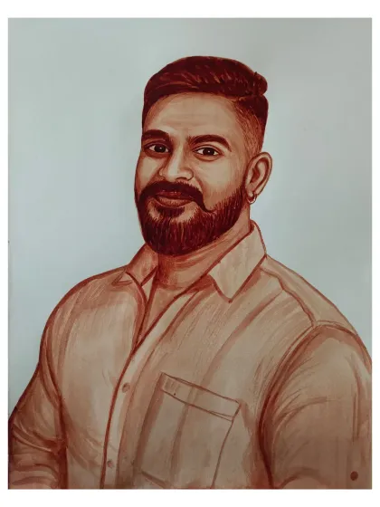 Sharan Ediga - Custom Portrait Art Blood Portraits: Your Story in Art photo 16