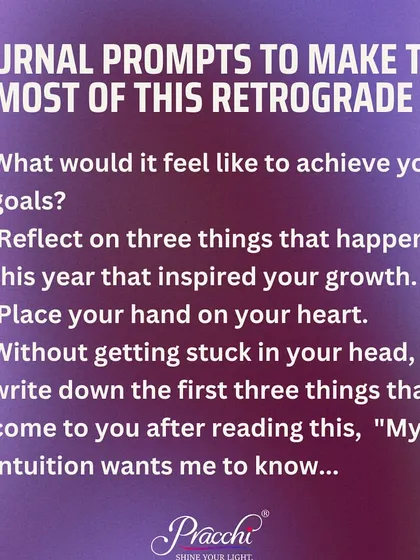 Journaling is a powerful tool during Mercury Retrograde. These prompts are designed to help you reflect on your growth, connect with your intuition, and understand what your heart truly wants you to know during this introspective period.