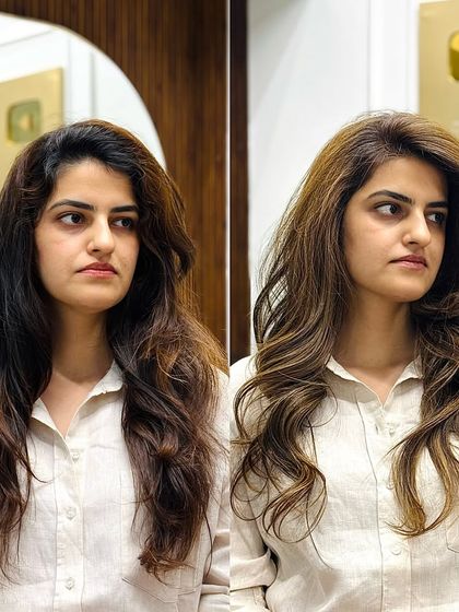 Another beautiful beach blonde transformation, creating a soft and natural look.