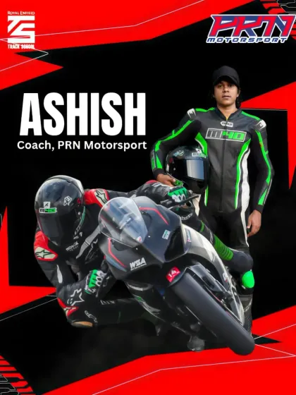 Meet Coach Ashish, who brings a world of experience from competing in the American Superbike Championship and racing for Ducati. On the bike, he's relentless; off it, he's a calm and humble mentor dedicated to his students.